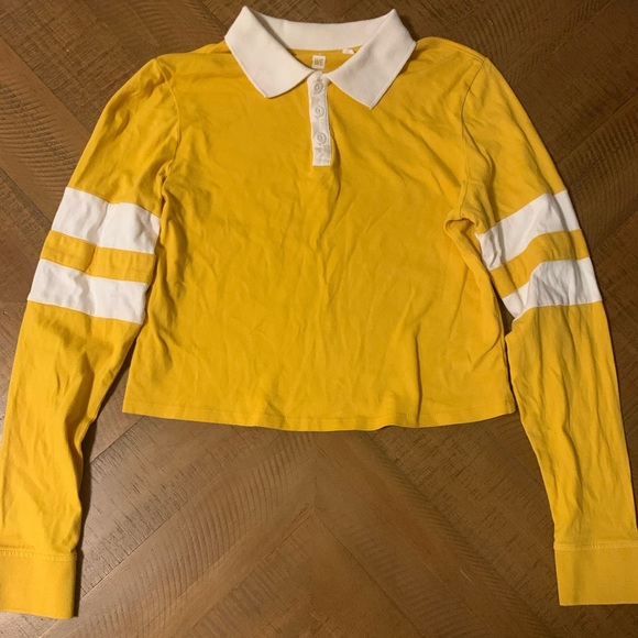 Pacsun Me to We Retro Yellow Crop Top - Picture 1 of 4